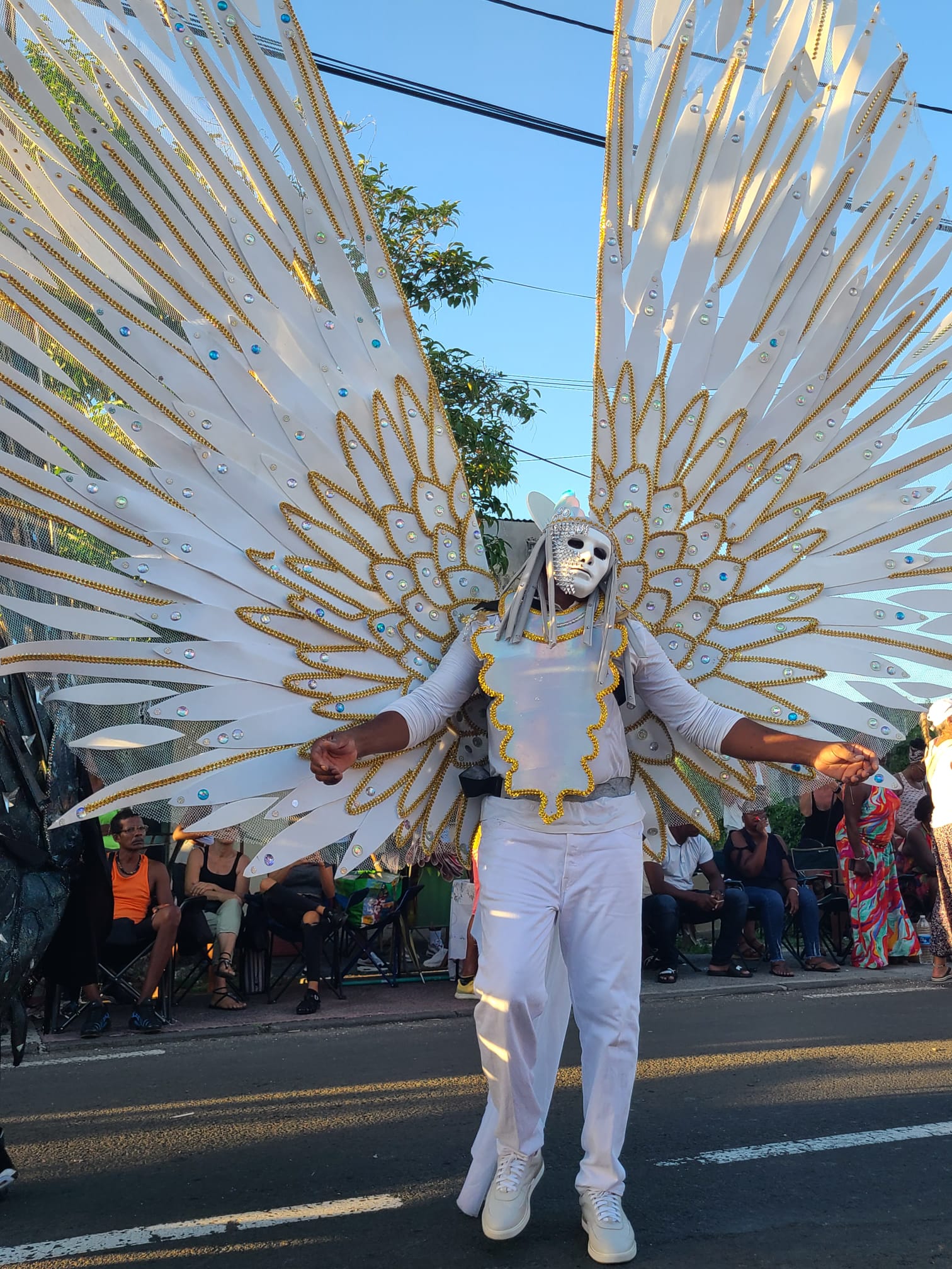 homme ange carnaval